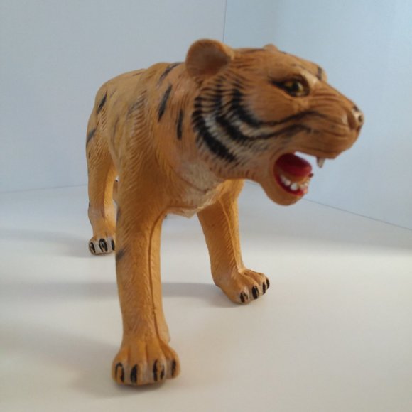 Vintage Imperial Tiger Toy Bengal Siberian Jungle Cat Animal Wildlife Kids 1986 - Picture 6 of 9